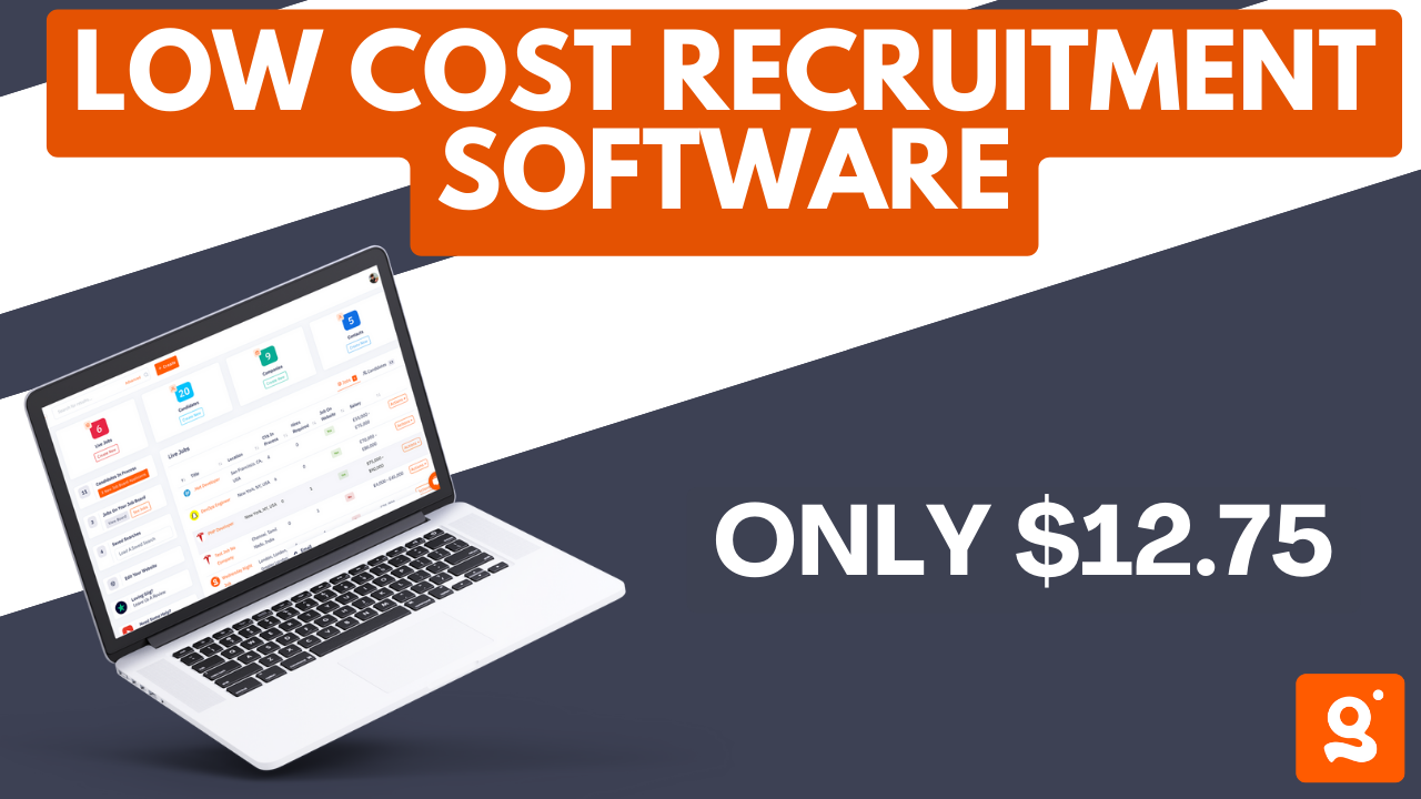 Image for the blog titled 'Low Cost Recruiting Software' which talks about Giig's $12.75 starter pack.