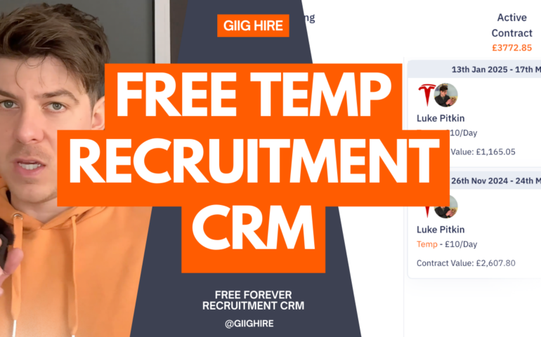 Giig Hires Free Temp Recruitment CRM will allow you to manage your Temp recruitment projects without paying a penny