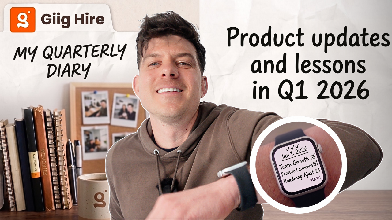 Image of Luke Pitkin in front of an office background with a text overlay that says Product Updates and Lessons in Q1