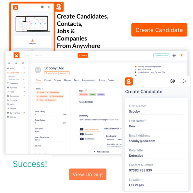 Frequently asked questions for the Giig recruitment Chrome extension, helping agency founders quickly understand how to pull data from anywhere and avoid the confusion of corporate software.