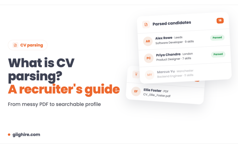 What is CV parsing? A recruiter's guide, with parsed candidate cards
